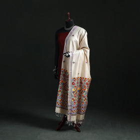 Handpainted madhubani handloom tussar cotton dupatta 10