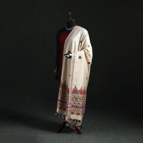 Handpainted madhubani handloom tussar cotton dupatta 26