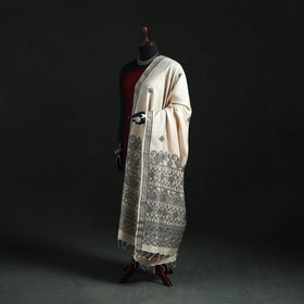 Handpainted madhubani handloom tussar cotton dupatta 30