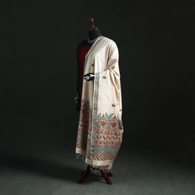 Handpainted madhubani handloom tussar cotton dupatta 32