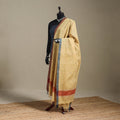 Peach - handspun handloom buti natural dyed cotton