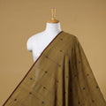 Beige - handspun handloom natural dyed cotton buti