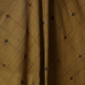 Beige - handspun handloom natural dyed cotton buti