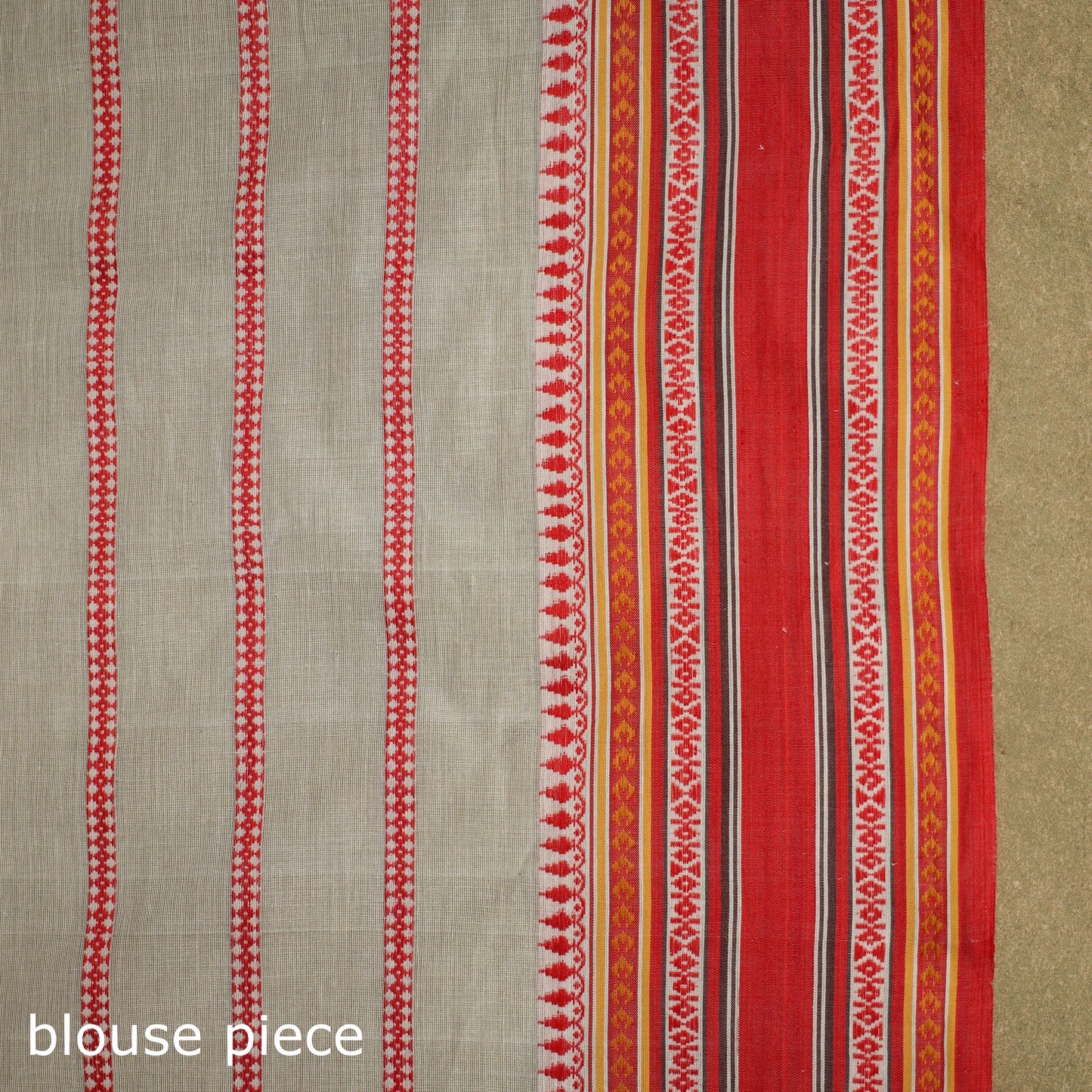 Beige - handwoven cotton begumpuri saree 26 - handcrafted