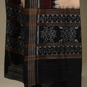 Beige - ikat handloom cotton sambalpuri dupatta 04