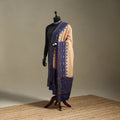 Beige - ikat handloom cotton sambalpuri dupatta 07