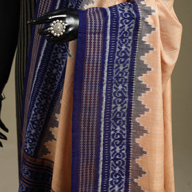 Beige - ikat handloom cotton sambalpuri dupatta 13