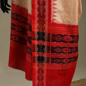 Beige - ikat handloom cotton sambalpuri dupatta 22