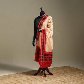 Beige - ikat handloom cotton sambalpuri dupatta 22