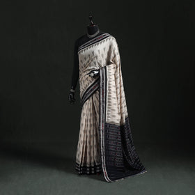 Ikat handloom cotton sambalpuri saree 53 - handcrafted