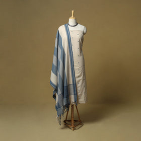 Jacquard cotton 3pc unstitched dress material 109