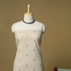 Jacquard cotton 3pc unstitched dress material 20