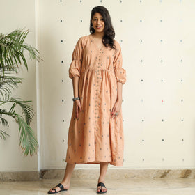 Buy Jacquard Cotton Flared Gher Dress Online at iTokri.com