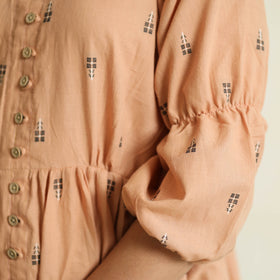 Buy Jacquard Cotton Flared Gher Dress Online at iTokri.com