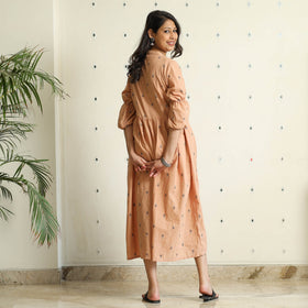 Buy Jacquard Cotton Flared Gher Dress Online at iTokri.com