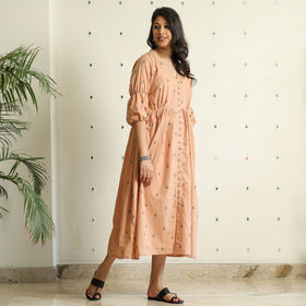 Buy Jacquard Cotton Flared Gher Dress Online at iTokri.com