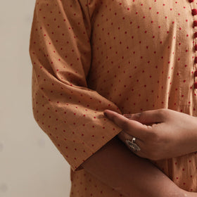  Jacquard Cotton A-Line Kurta for Women