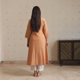  Jacquard Cotton A-Line Kurta for Women