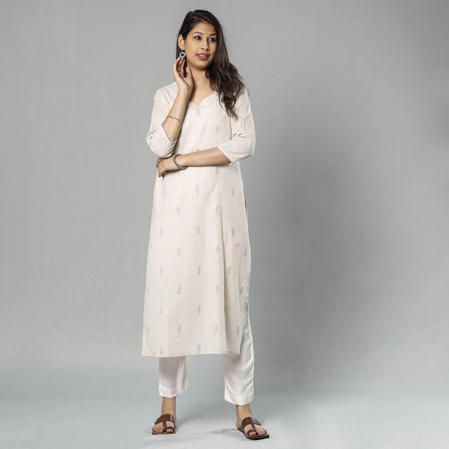 Buy Jacquard Cotton Straight Kurta 12 Online l iTokri.com
