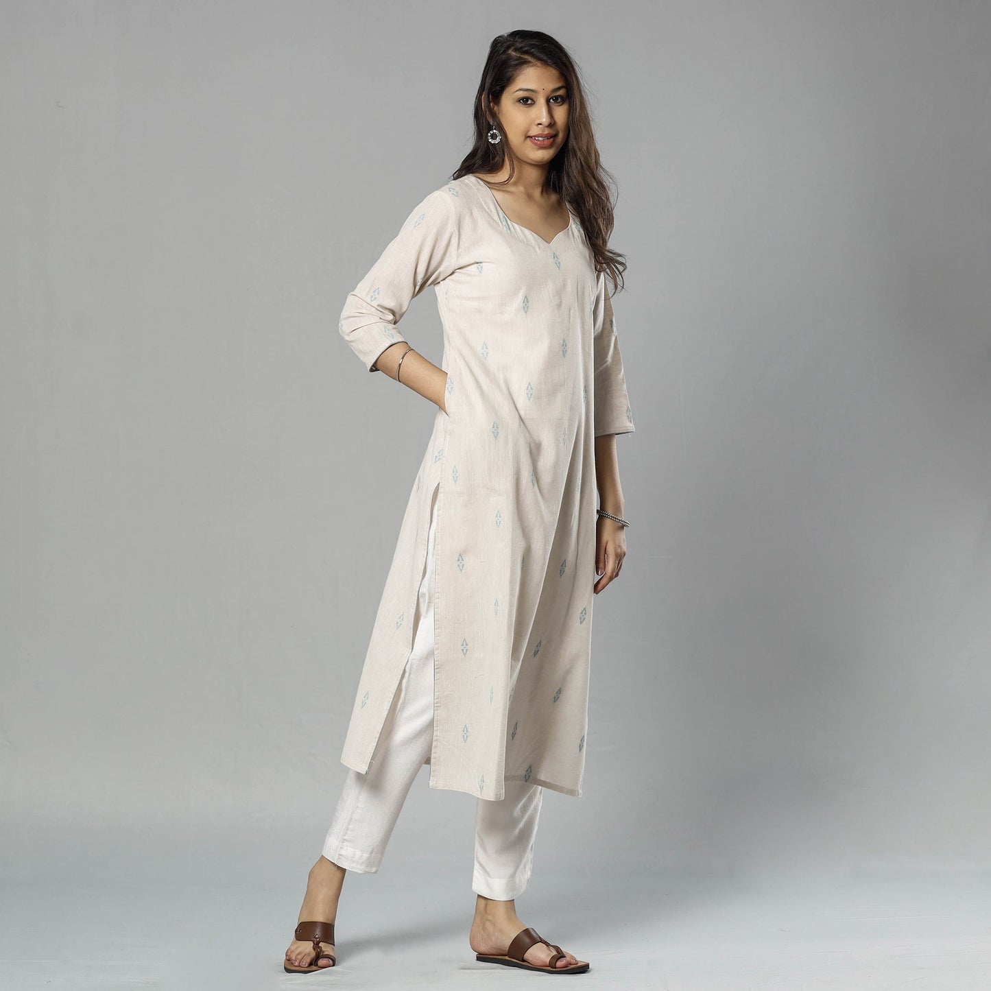 Buy Jacquard Cotton Straight Kurta 12 Online l iTokri.com