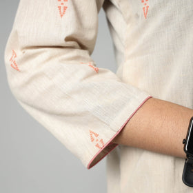  Jacquard Cotton Straight Kurta for Women