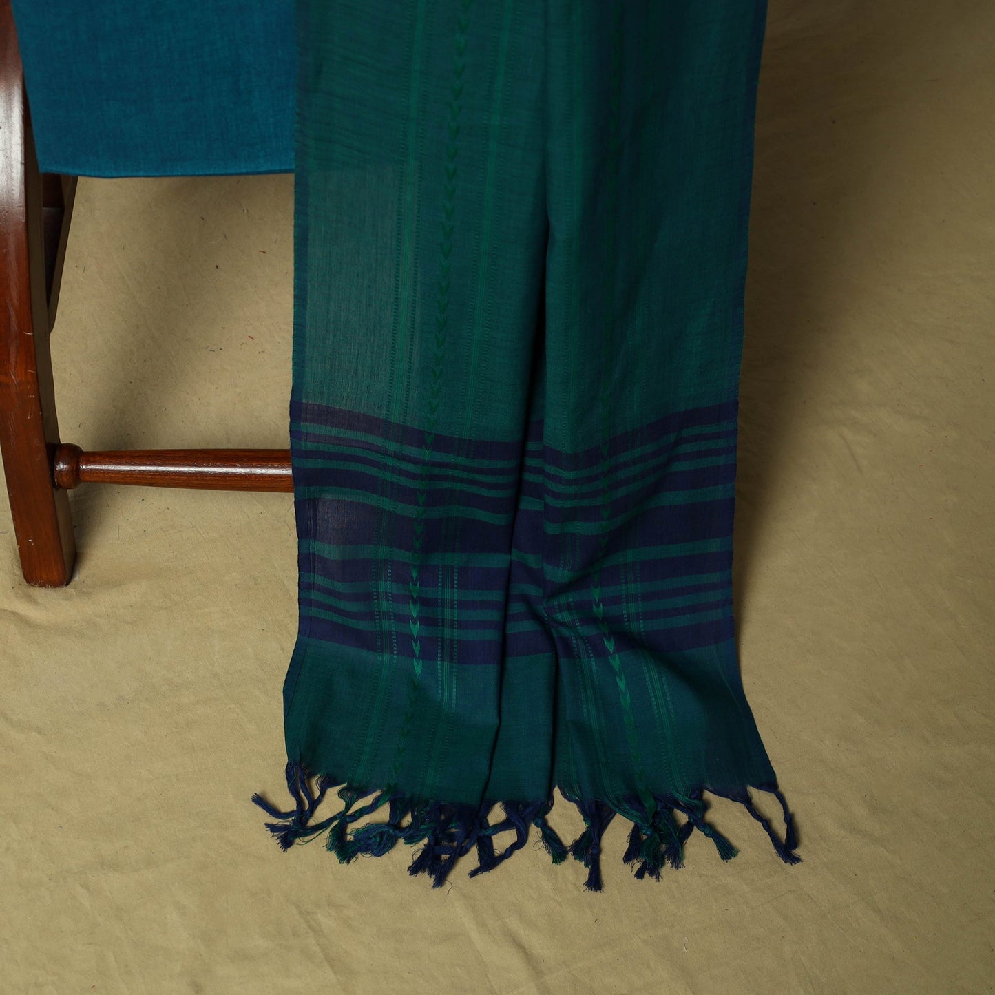 Jacquard embroidered cotton 3pc unstitched dress material