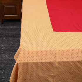 Beige - jacquard patchwork cotton double bed cover