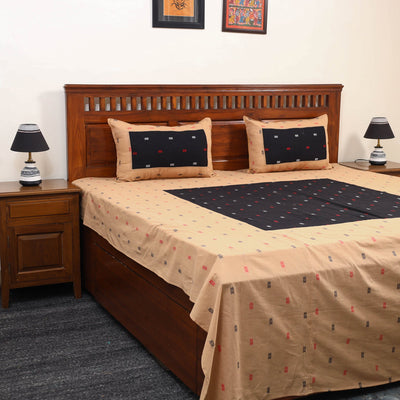 Buy Jacquard Patchwork Cotton Double Bed Cover with Pillow Covers (108 x 83 in) 32 Online at iTokri.com