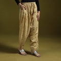 Jacquard weave cotton elasticated salwar 11 - handcrafted