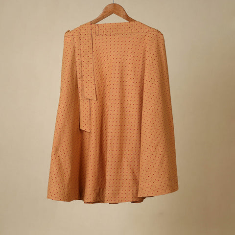 Beige - jacquard weave cotton wrap around skirt 35