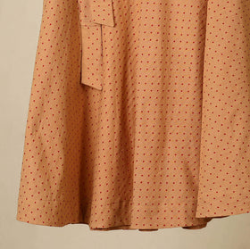 Beige - jacquard weave cotton wrap around skirt 35