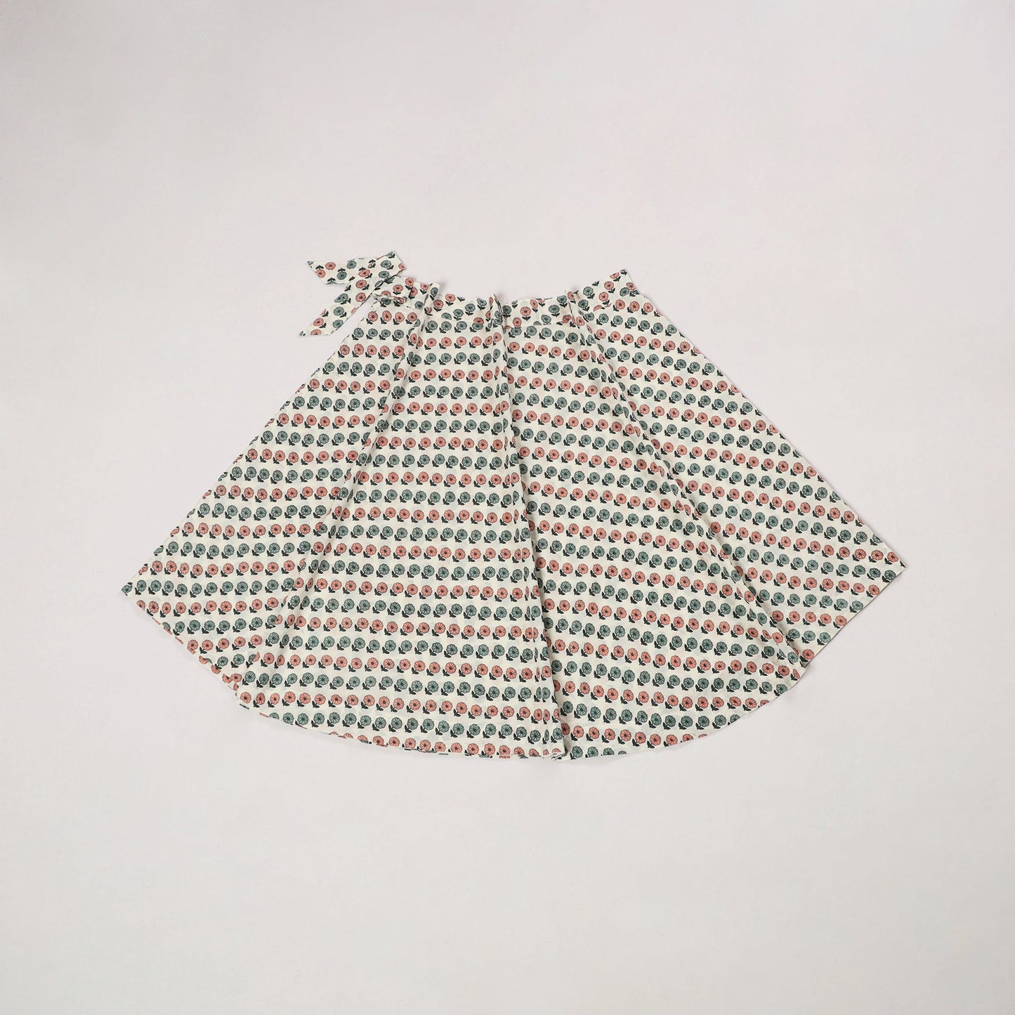 Beige - jaipur cotton wrap around skirt 55 - handcrafted