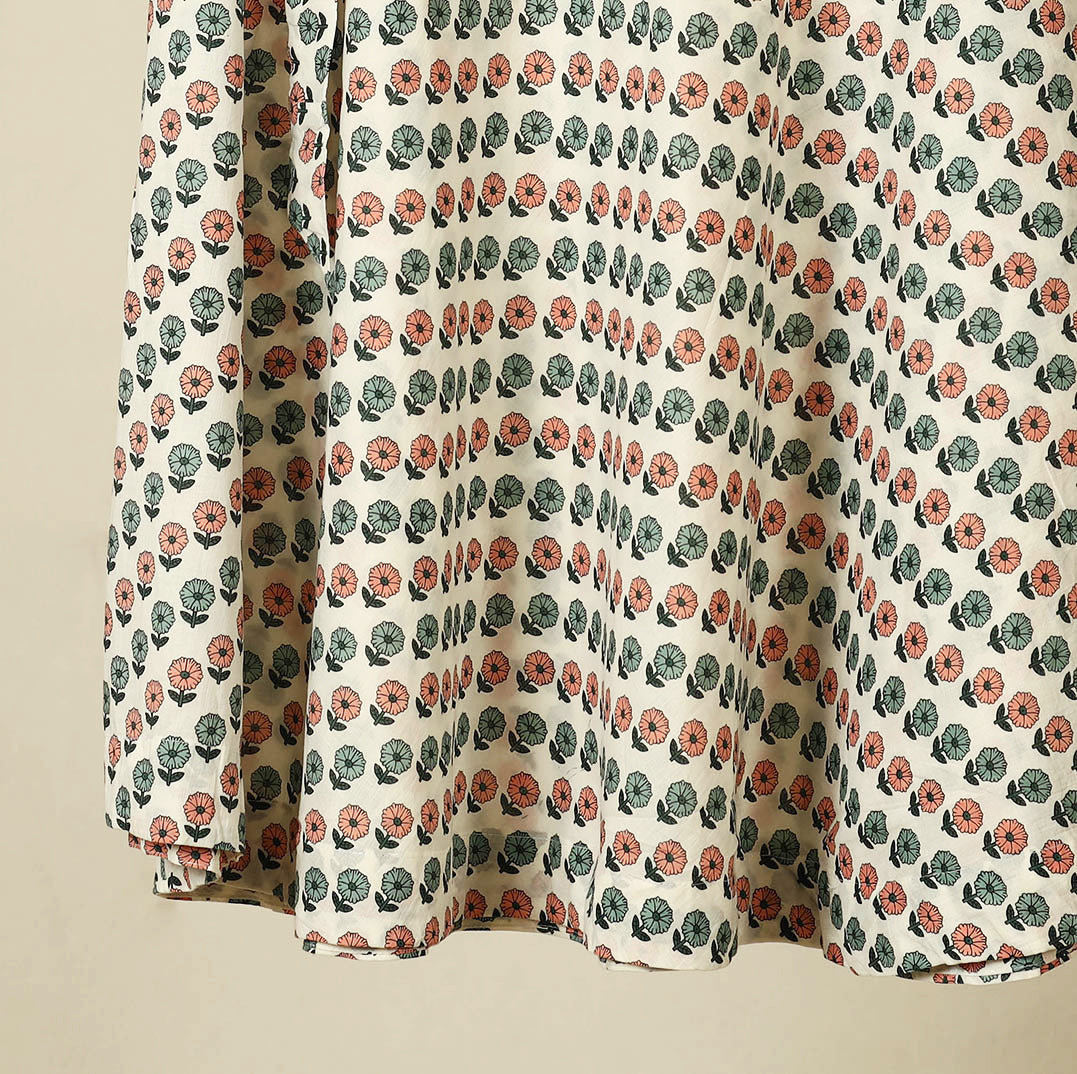 Beige - jaipur cotton wrap around skirt 55 - handcrafted