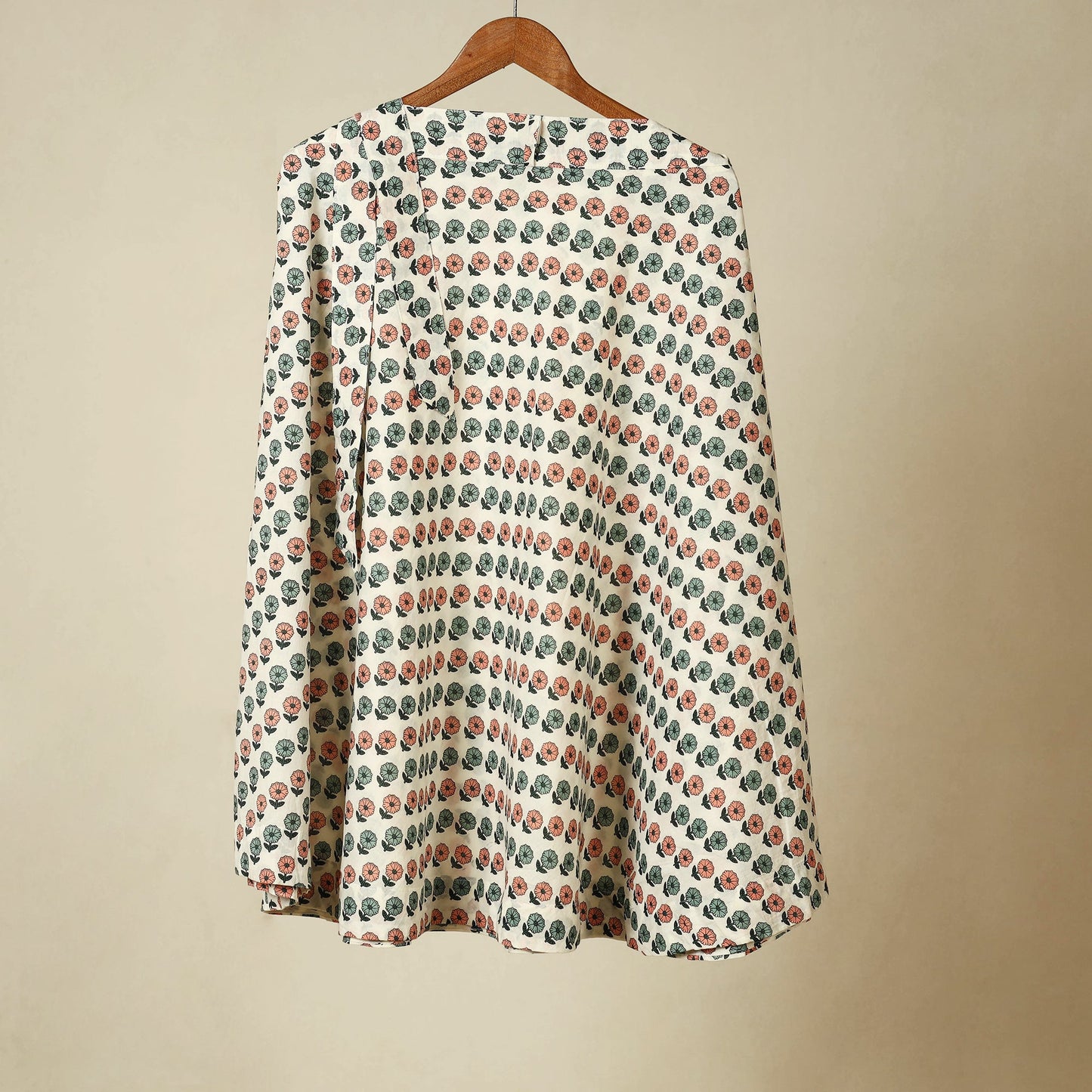 Beige - jaipur cotton wrap around skirt 55 - handcrafted