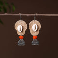  Nikhat German Silver Jute Jhumki Earrings 
