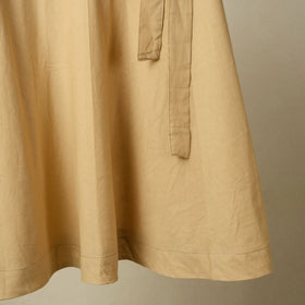 Beige - jhiri handloom plain cotton wrap around skirt 23