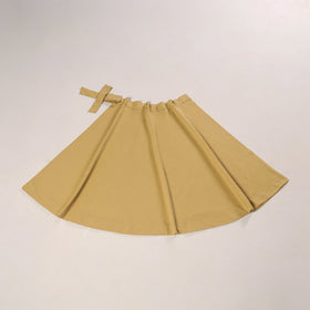Beige - jhiri handloom plain cotton wrap around skirt 23