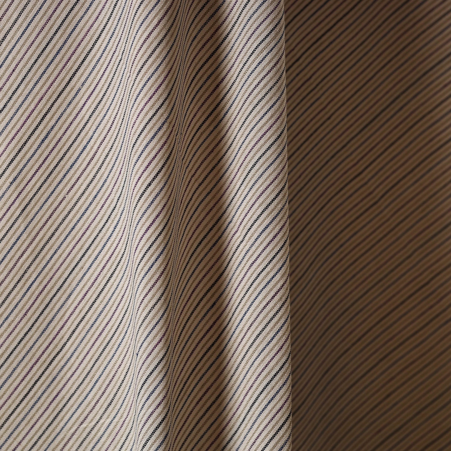 Beige - jhiri pure handloom cotton fabric 23 - handcrafted