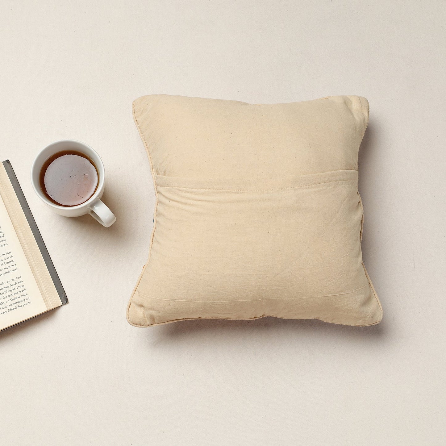  Kala Raksha Rabari Hand Embroidery Cotton Cushion Cover 