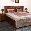 Kalamkari patchwork cotton bedsheet set 41 - handcrafted
