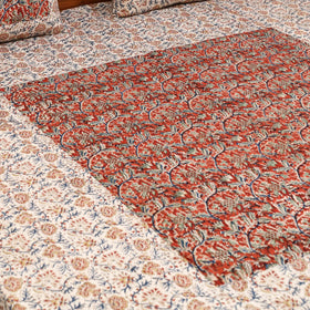 Kalamkari patchwork cotton bedsheet set 41 - handcrafted
