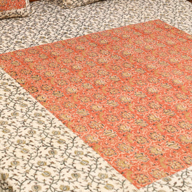 Kalamkari patchwork cotton bedsheet set 42 - handcrafted