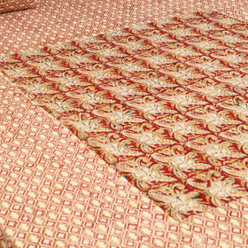 Kalamkari patchwork cotton bedsheet set 43 - handcrafted