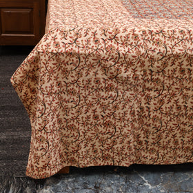 Kalamkari patchwork cotton bedsheet set 48 - handcrafted