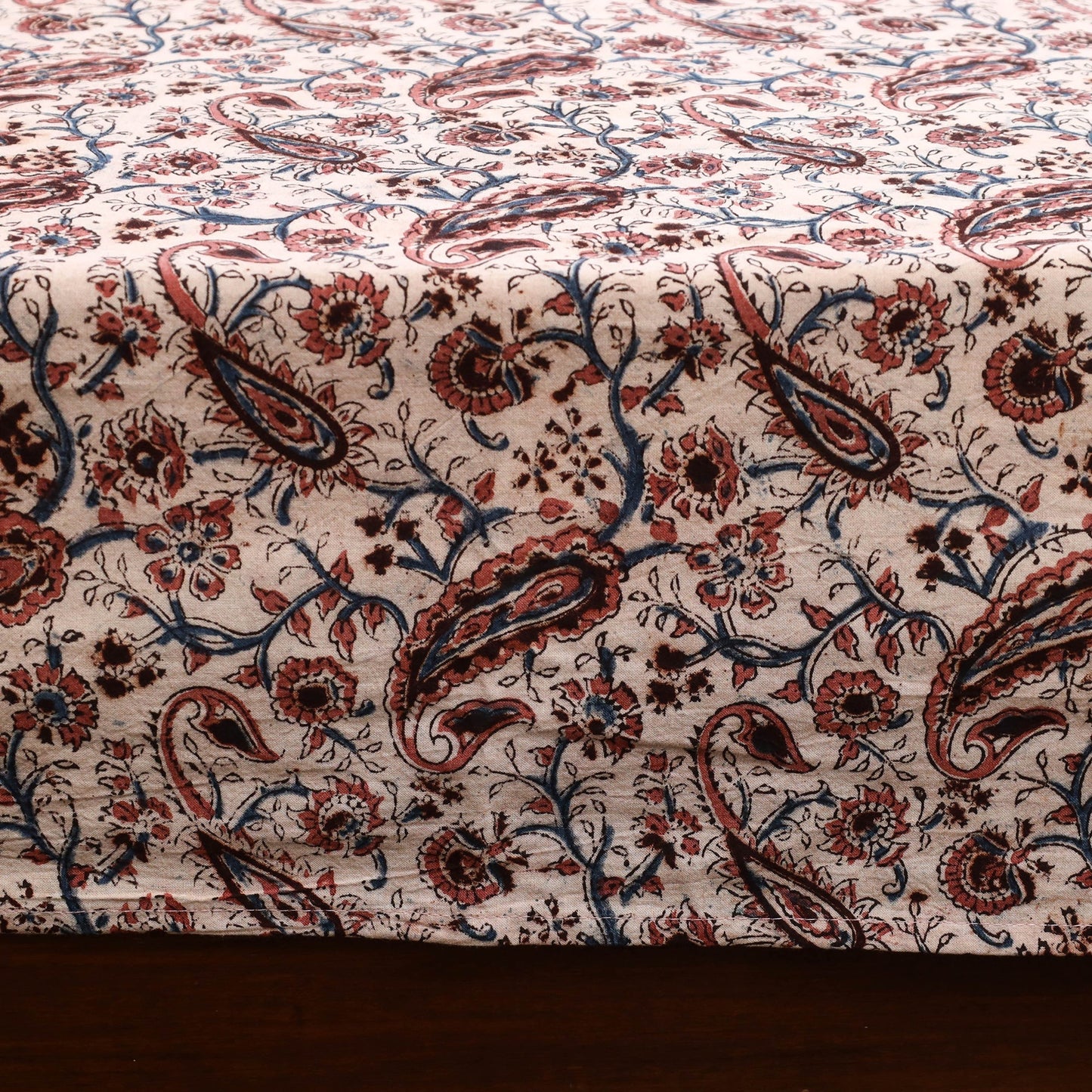 Kalamkari patchwork cotton bedsheet set 35 - handcrafted