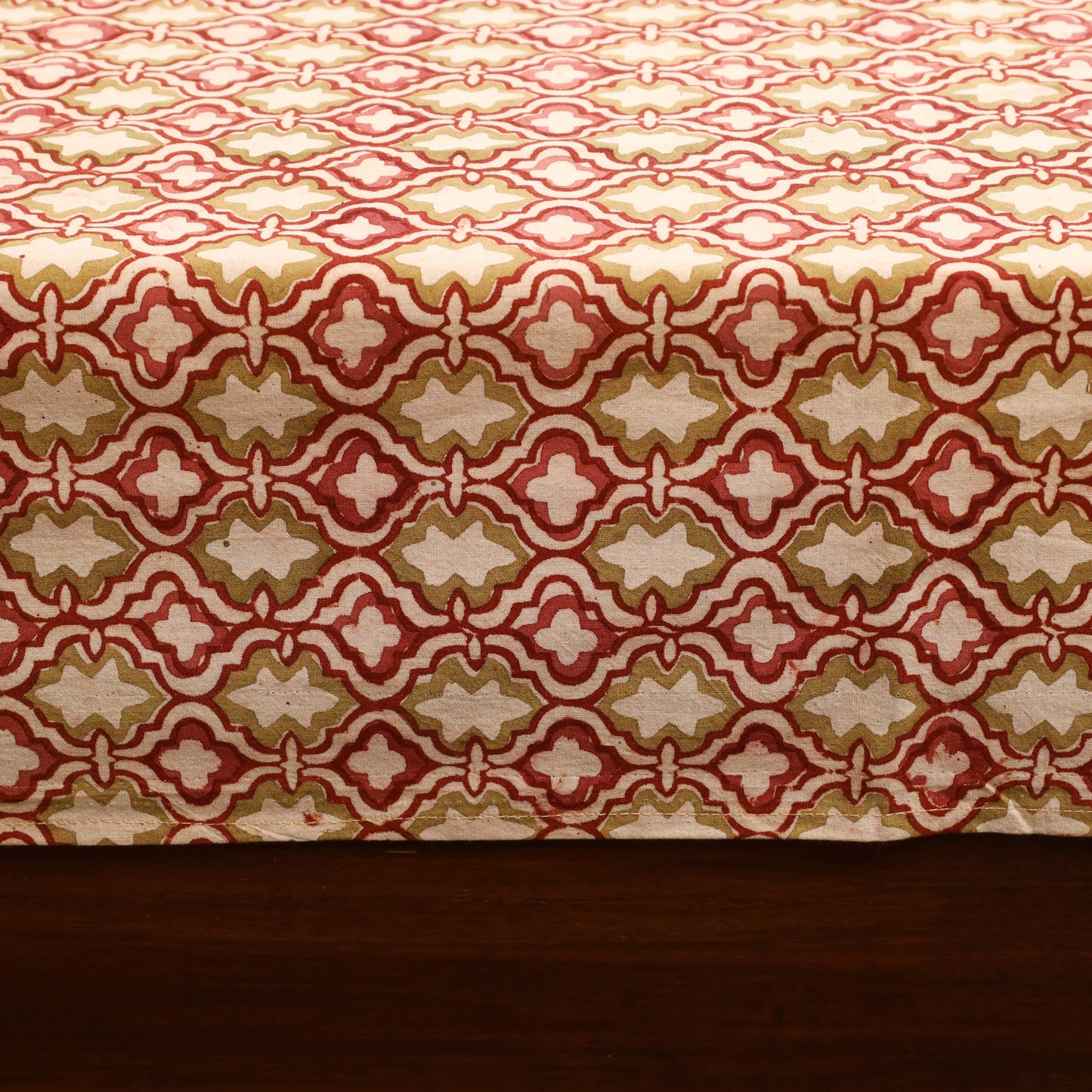Kalamkari patchwork cotton bedsheet set 43 - handcrafted