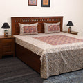 Kalamkari patchwork cotton bedsheet set 22 - handcrafted
