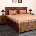 Kalamkari patchwork cotton bedsheet set 45 - handcrafted
