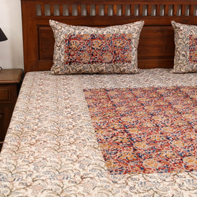 Kalamkari patchwork cotton bedsheet set 22 - handcrafted