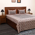 Kalamkari patchwork cotton bedsheet set 49 - handcrafted
